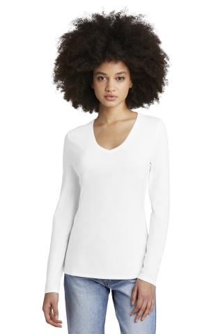 District Women's Perfect Tri Long Sleeve V-Neck Tee