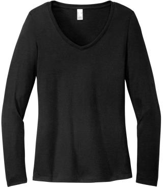DT135 - District Women's Perfect Tri Long Sleeve V-Neck Tee